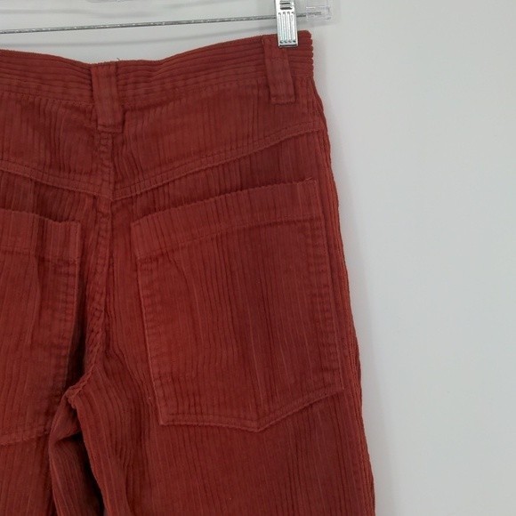 BDG Urban Outfitters Orange/Red Corduroy Straight Leg Mid Rise Pant Size 25 - Picture 14 of 15